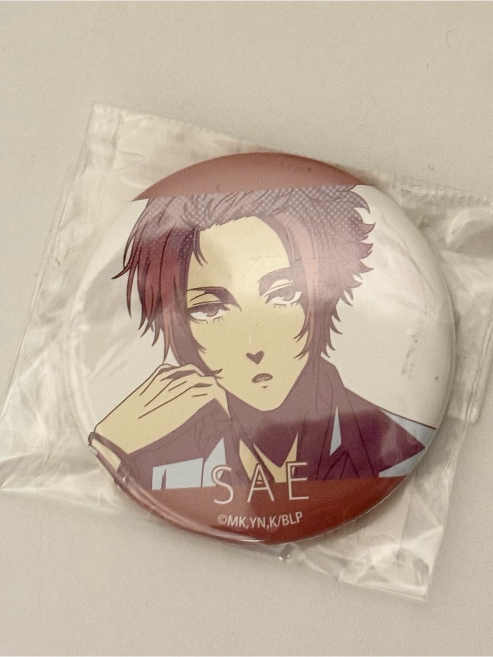 Anime official collectible blue lock can badge pin itoshi sae